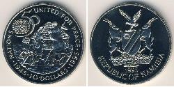 10 Dólar Namibia (1990 - ) Níquel/Cobre 