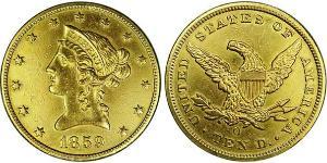 10 Dólar Estados Unidos de América (1776 - ) Oro 