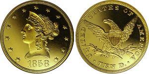 10 Dólar Estados Unidos de América (1776 - ) Oro 
