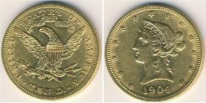 10 Dólar Estados Unidos de América (1776 - ) Oro 