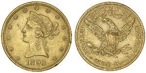 10 Dólar Estados Unidos de América (1776 - ) Oro 
