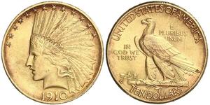 10 Dólar Estados Unidos de América (1776 - ) Oro 