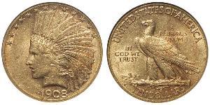 10 Dólar Estados Unidos de América (1776 - ) Oro 
