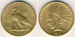 10 Dólar Estados Unidos de América (1776 - ) Oro 