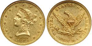 10 Dólar Estados Unidos de América (1776 - ) Oro 