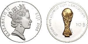 10 Dólar Fiji (1970 - ) Oro/Plata Isabel II (1926-2022)