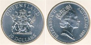10 Dólar Australia (1939 - ) Plata 