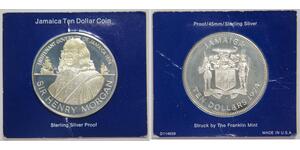 10 Dólar Jamaica (1962 - ) Plata Henry Morgan