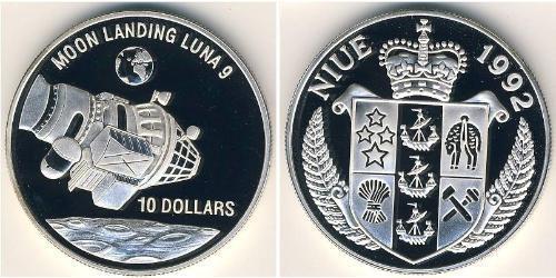 10 Dólar Niue (1974 - ) Plata 