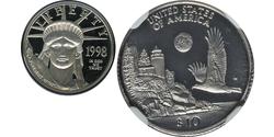 10 Dólar Estados Unidos de América (1776 - ) Platino 