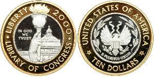 10 Dólar Estados Unidos de América (1776 - ) Platino/Oro 