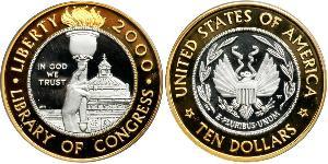 10 Dólar Estados Unidos de América (1776 - ) Platino/Oro 