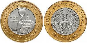 10 Dólar Estados Unidos de América (1776 - ) Platino/Oro 