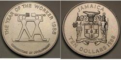 10 Dólar Jamaica (1962 - )  