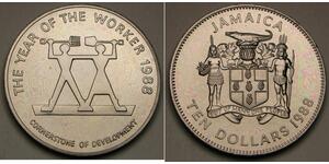 10 Dólar Jamaica (1962 - )  