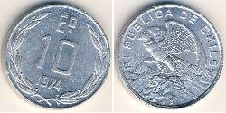 10 Escudo Chile Aluminium 
