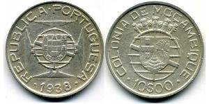 10 Escudo Mozambique (1975 - ) Argent 