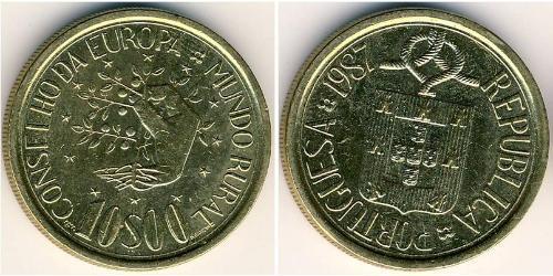 10 Escudo Portuguese Republic (1975 - ) Brass 