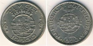 10 Escudo Portugal / Timor oriental (1702 - 1975) Cuivre/Nickel 