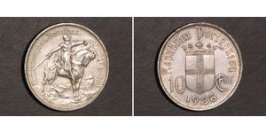 10 Escudo Portuguese Republic - Dictadura Nacional Plata 