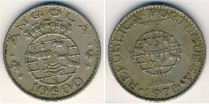 10 Escudo Portugal / Portuguese Angola (1575-1975) Silber 