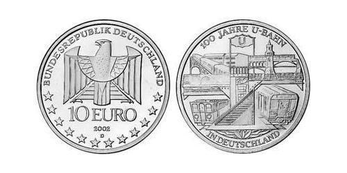 10 Euro Allemagne (1990 - ) Argent 