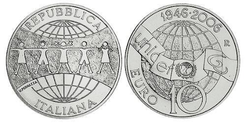 10 Euro Italie Argent 