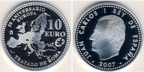 10 Euro Royaume d’Espagne (1976 - ) Argent 