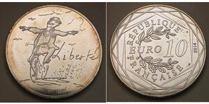 10 Euro Francia Argento 