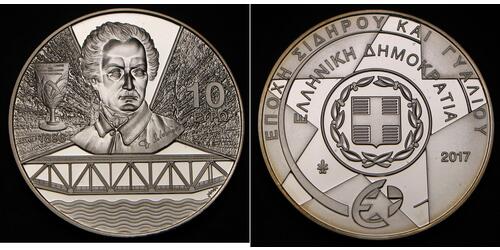 10 Euro Grecia Argento 