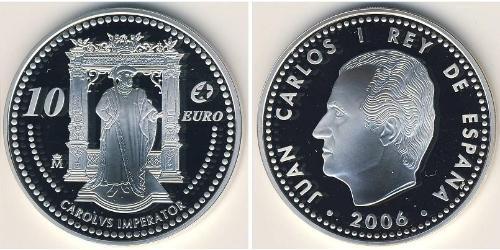 10 Euro Regno di Spagna (1976 - ) Argento 