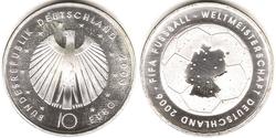 10 Euro Repubblica Federale di Germania (1990 - ) Argento 