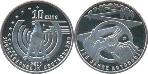 10 Euro Repubblica Federale di Germania (1990 - ) Argento 