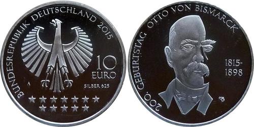 10 Euro Repubblica Federale di Germania (1990 - ) Argento 
