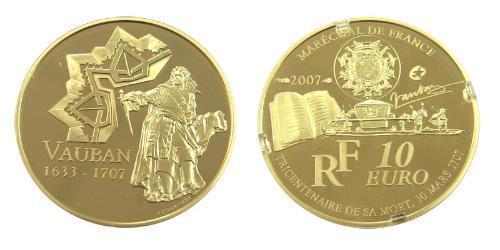 10 Euro French Fifth Republic (1958 - ) Gold 