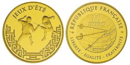 10 Euro French Fifth Republic (1958 - ) Gold 