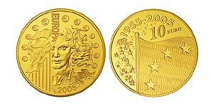 10 Euro Quinta Repubblica francese (1958 - ) Oro 