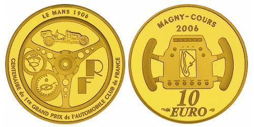 10 Euro Quinta República Francesa (1958 - ) Oro 