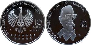 10 Euro Alemania (1990 - ) Plata 