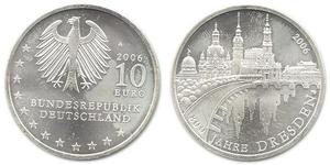 10 Euro Alemania (1990 - ) Plata 