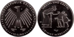 10 Euro Alemania (1990 - ) Plata 