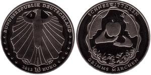 10 Euro Alemania (1990 - ) Plata 