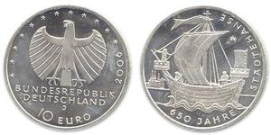 10 Euro Alemania (1990 - ) Plata 