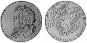 10 Euro Alemania (1990 - ) Plata 