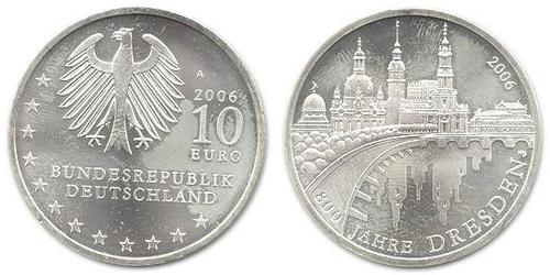 10 Euro Alemania (1990 - ) Plata 