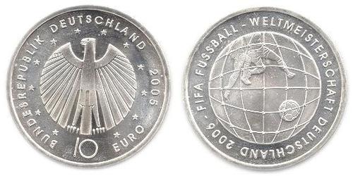 10 Euro Alemania (1990 - ) Plata 