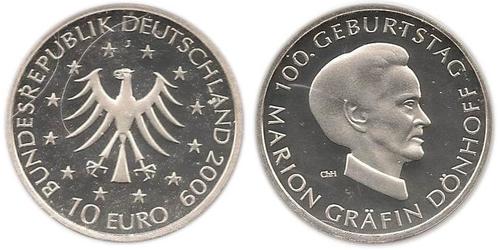 10 Euro Alemania (1990 - ) Plata 