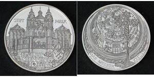 10 Euro Austria Plata 