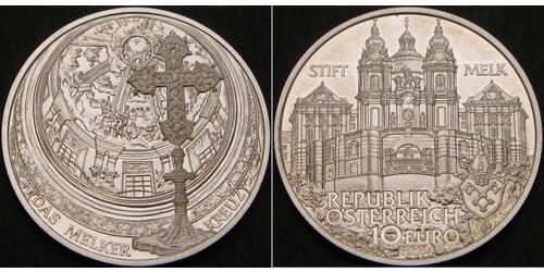 10 Euro Austria Plata 