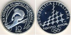 10 Euro Italia Plata 